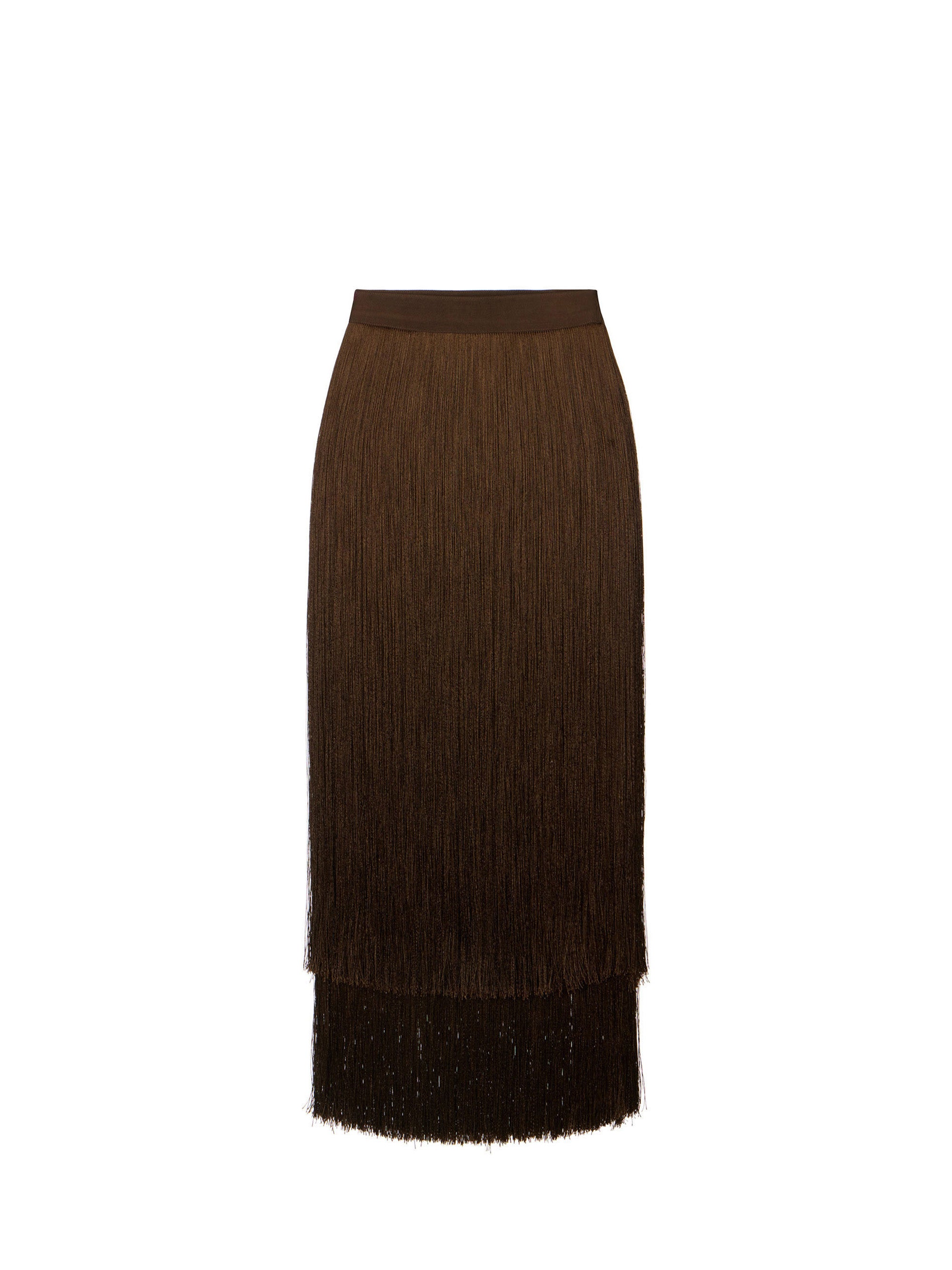 Skirt with fringes