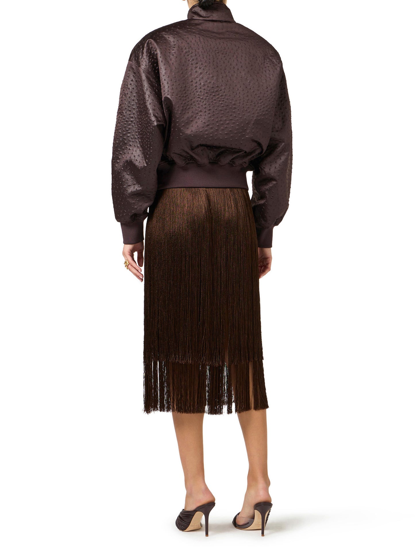 Skirt with fringes