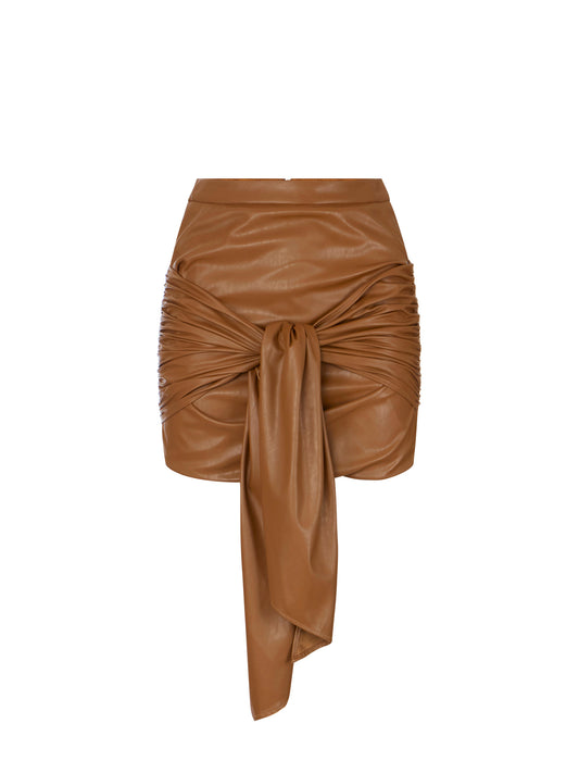 Miniskirt with sash belt