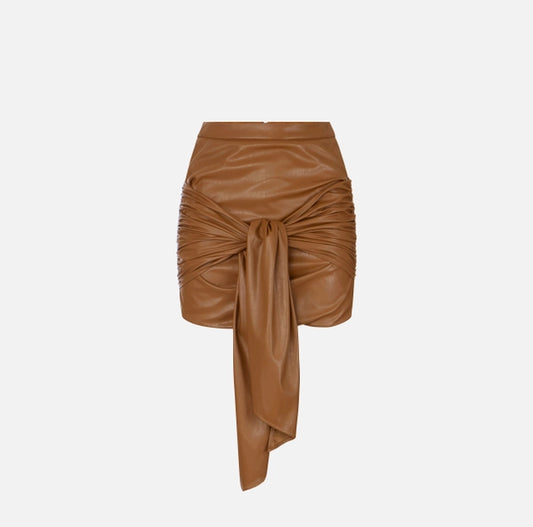 Miniskirt with sash belt