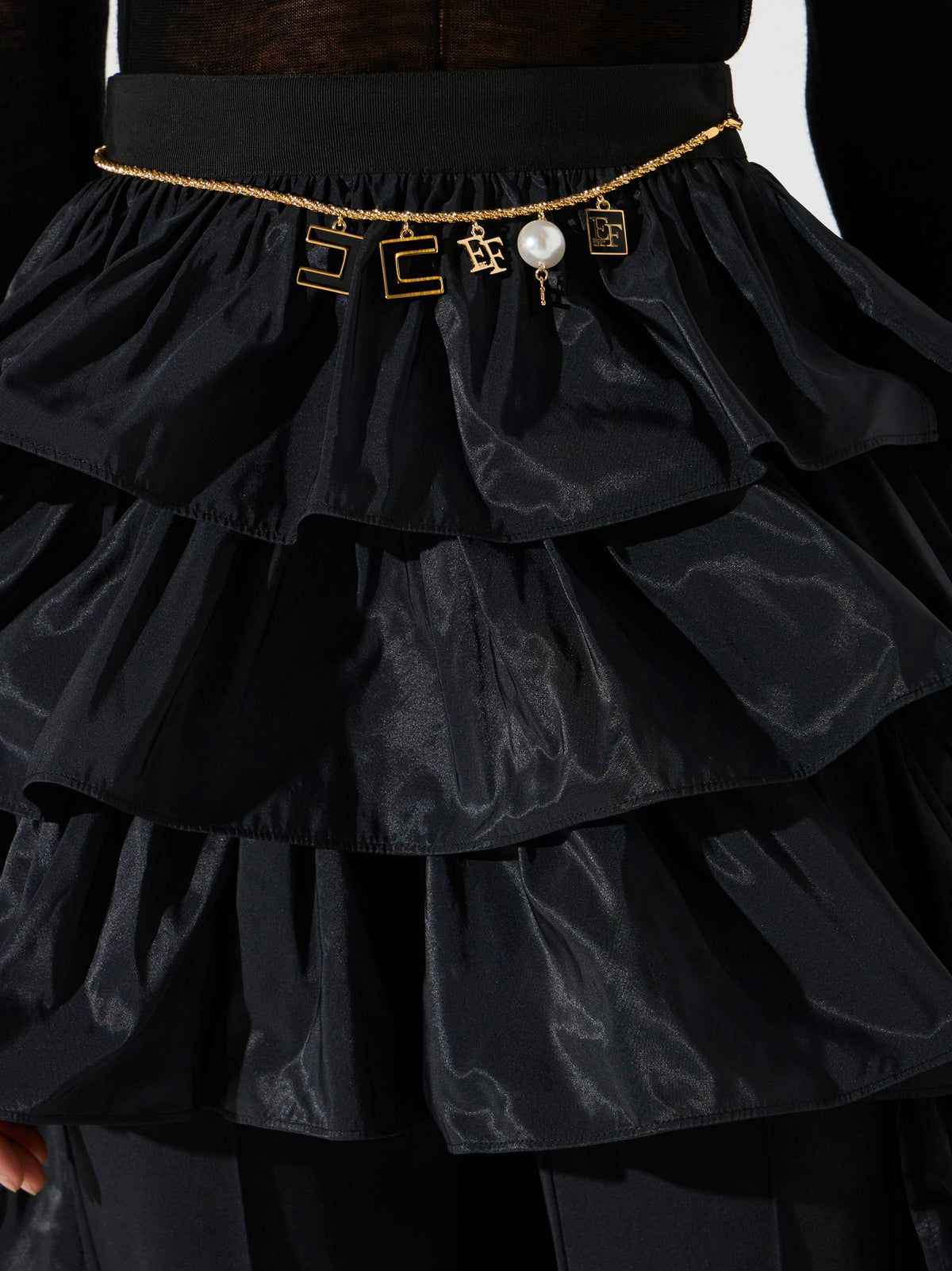 Skirt in taffeta voile fabric