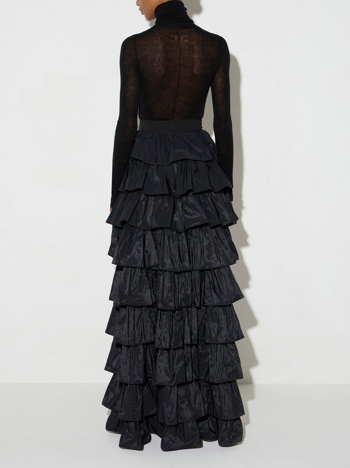 Skirt in taffeta voile fabric
