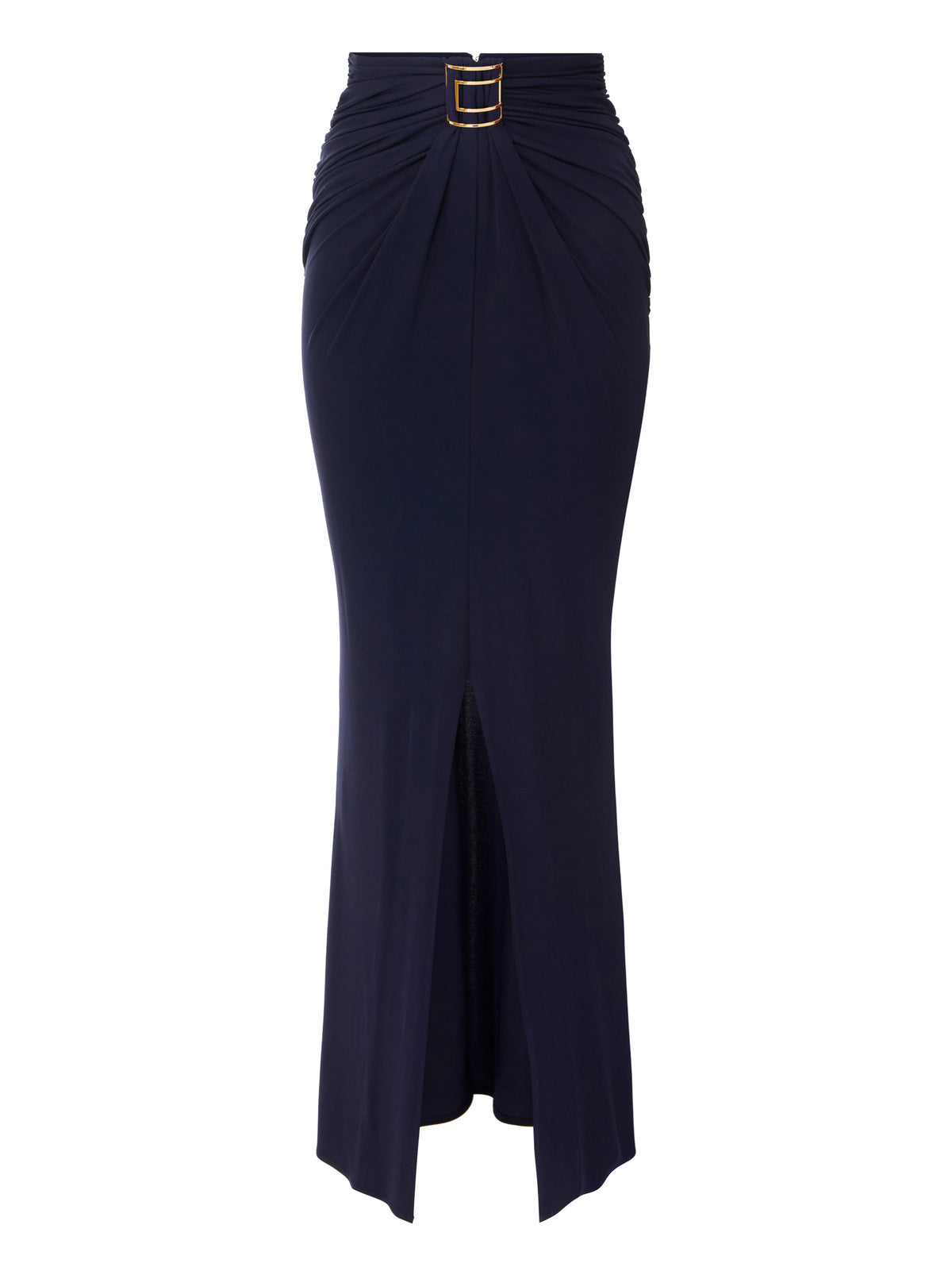 Skirt in crêpe jersey fabric with jewel logo