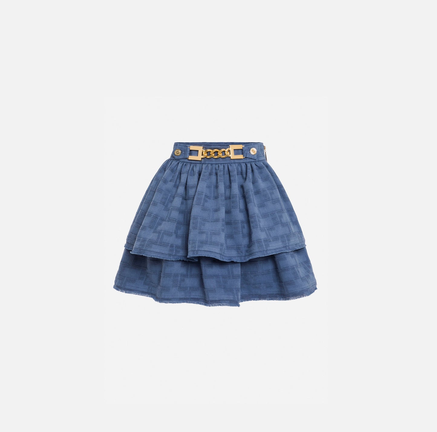 Fitted Gathered Skirt Monogram