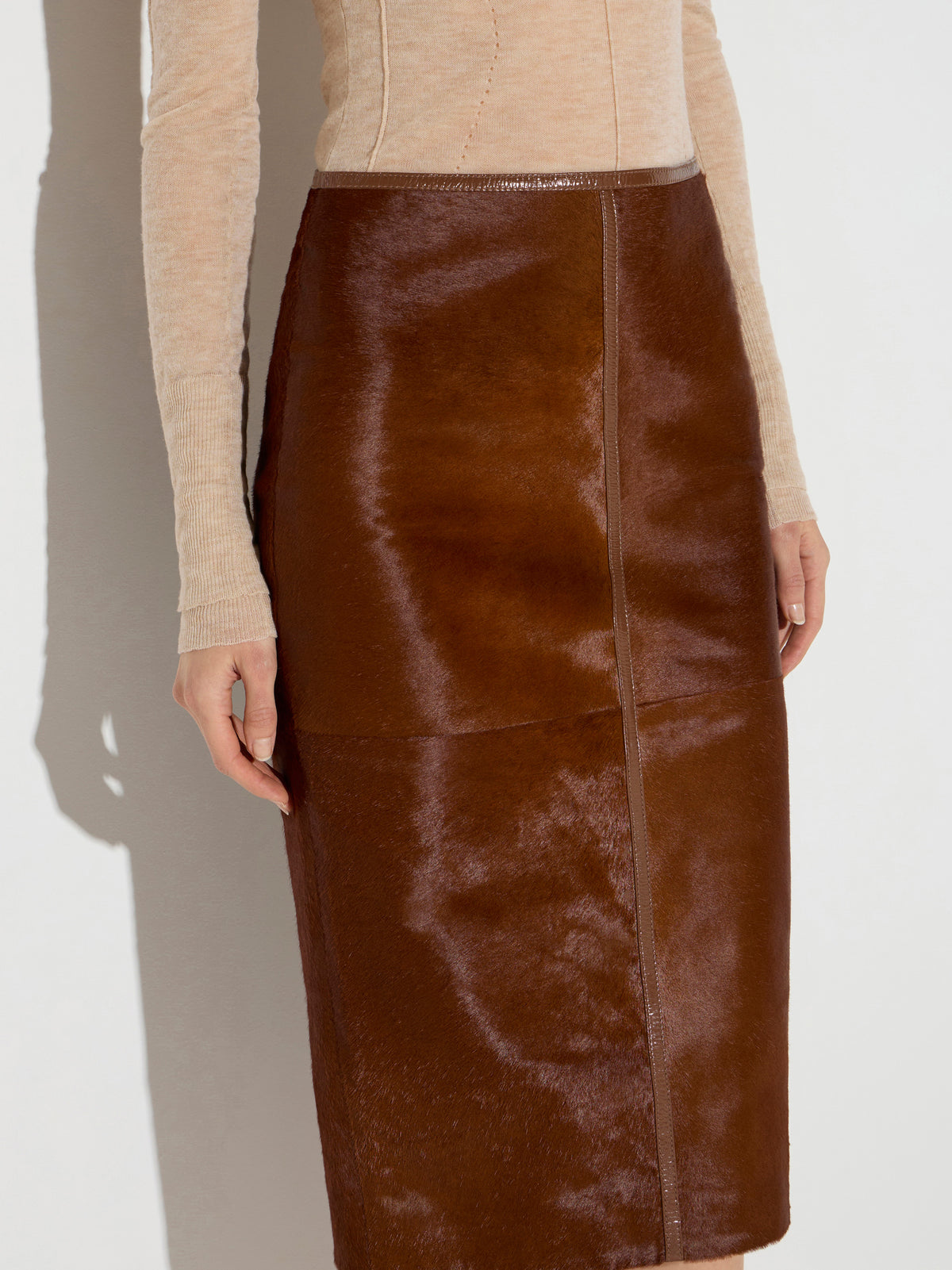 Cowhide skirt