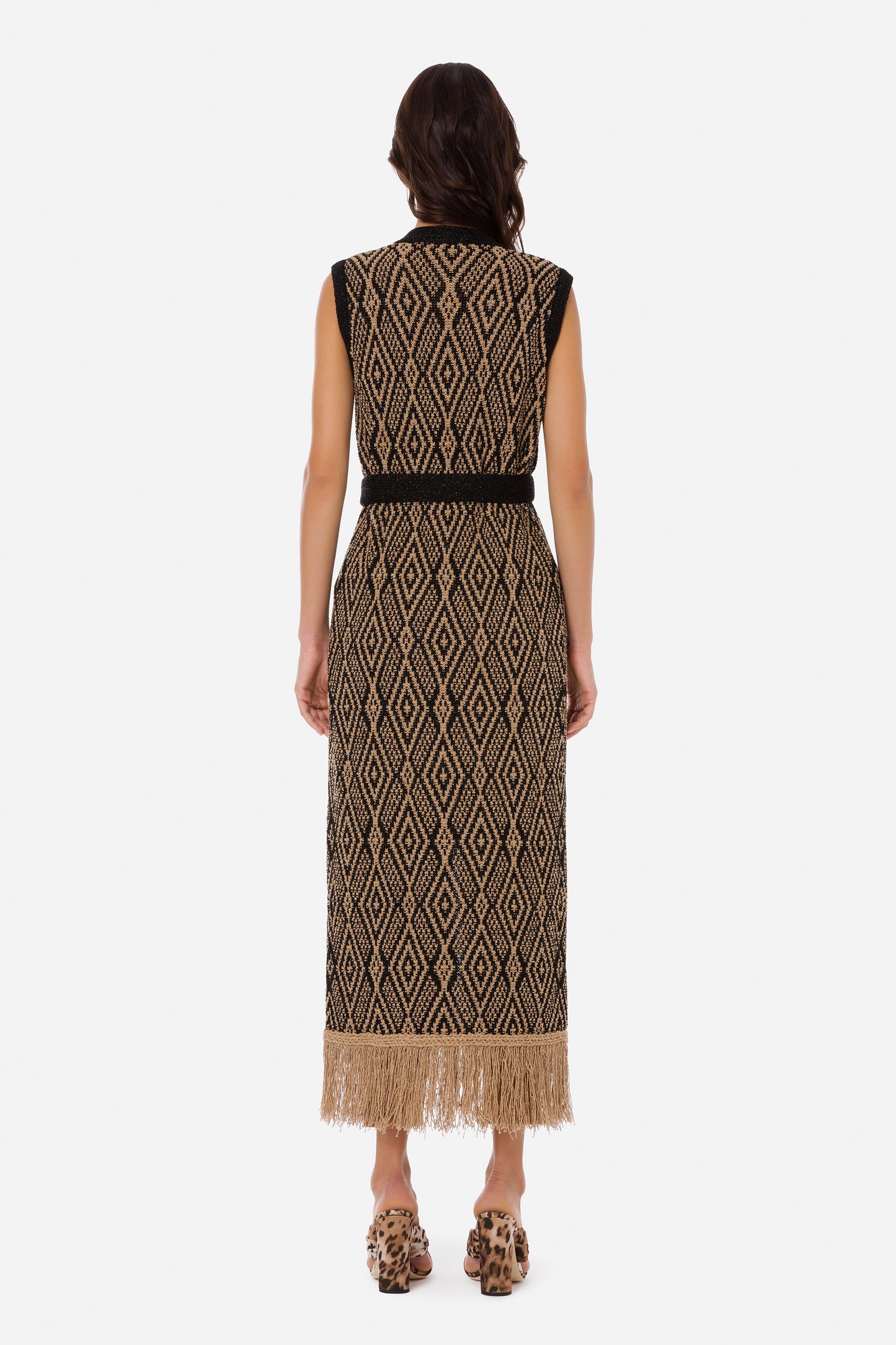 Elisabetta Franchi Long Knitted Vest