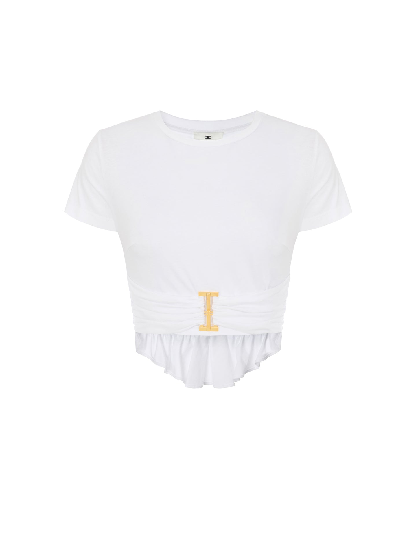 Jersey T-shirt with jewel detail