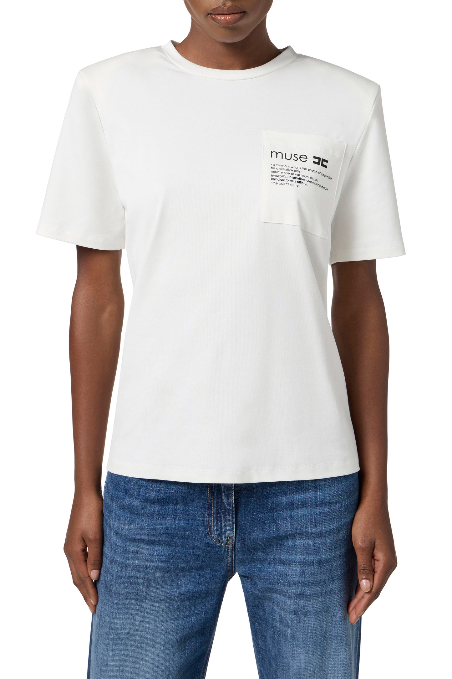 Heavy cotton jersey T-shirt with breast pocket