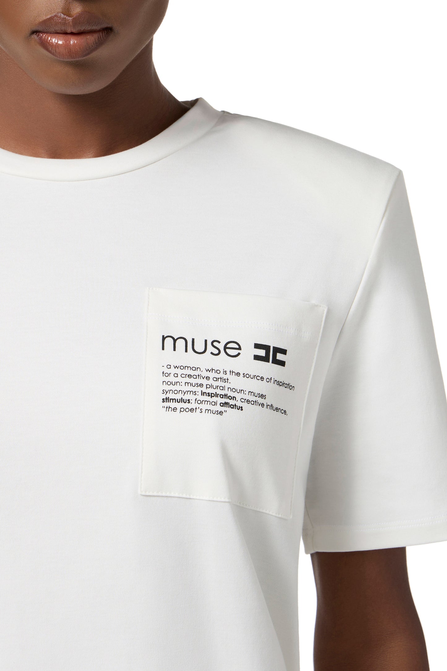 Heavy cotton jersey T-shirt with breast pocket