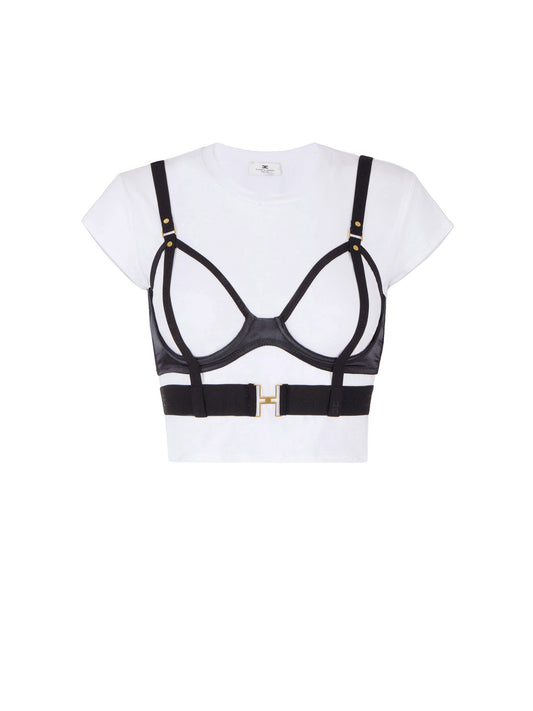 Jersey T-shirt with bra