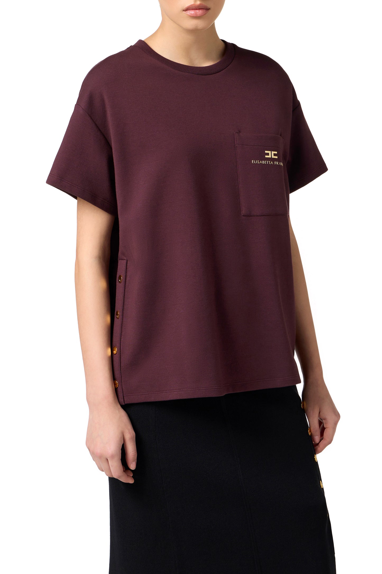 Heavy jersey T-shirt with breast pocket