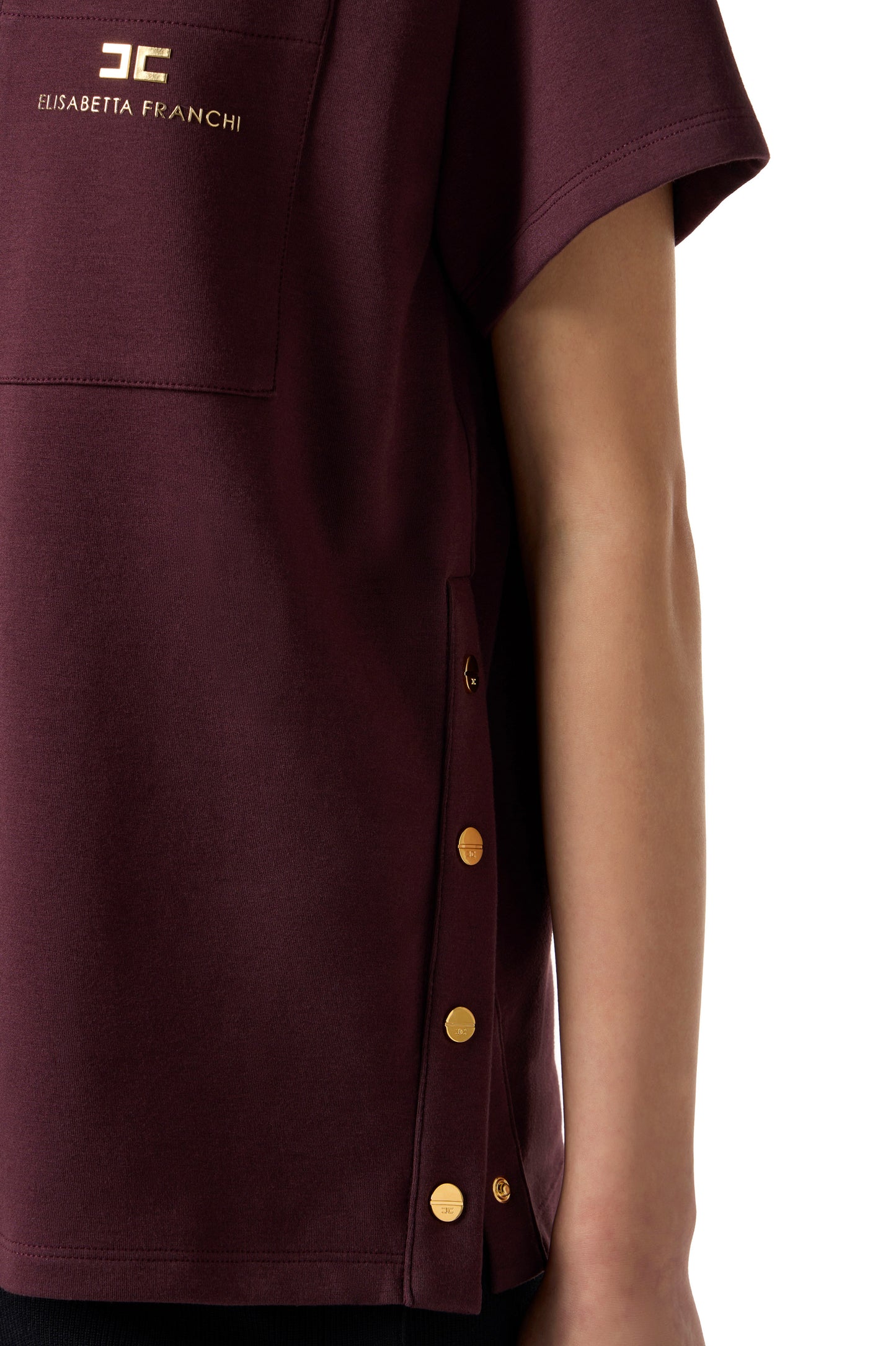 Heavy jersey T-shirt with breast pocket
