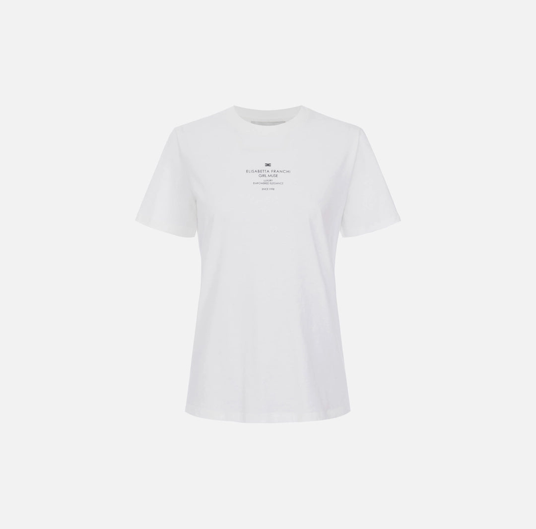 Cotton jersey T-shirt with print
