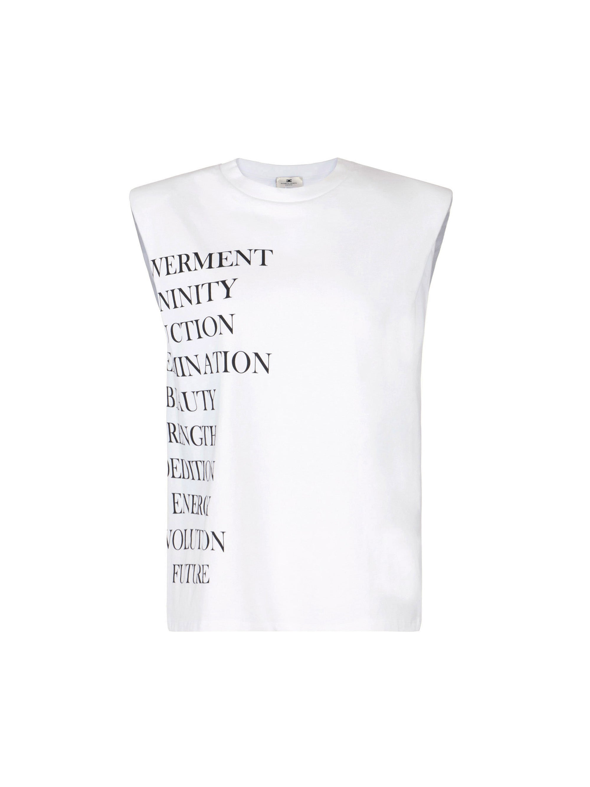 Jersey T-shirt with lettering print