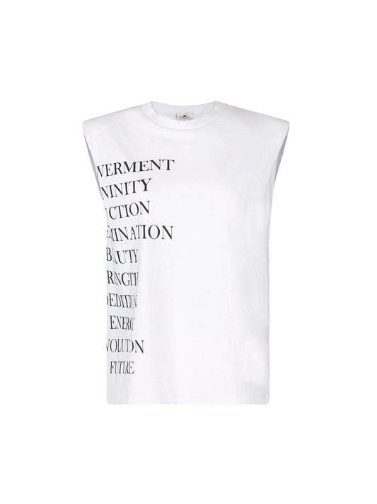 Jersey T-shirt with lettering print