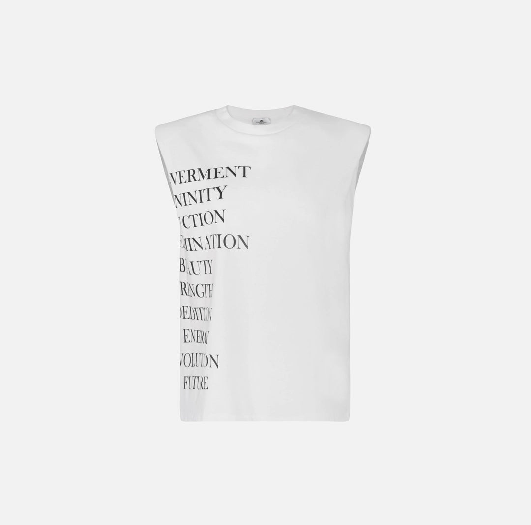 Jersey T-shirt with lettering print