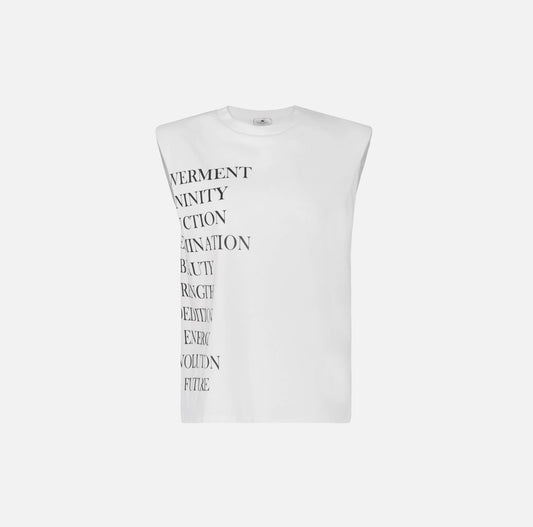 Jersey T-shirt with lettering print