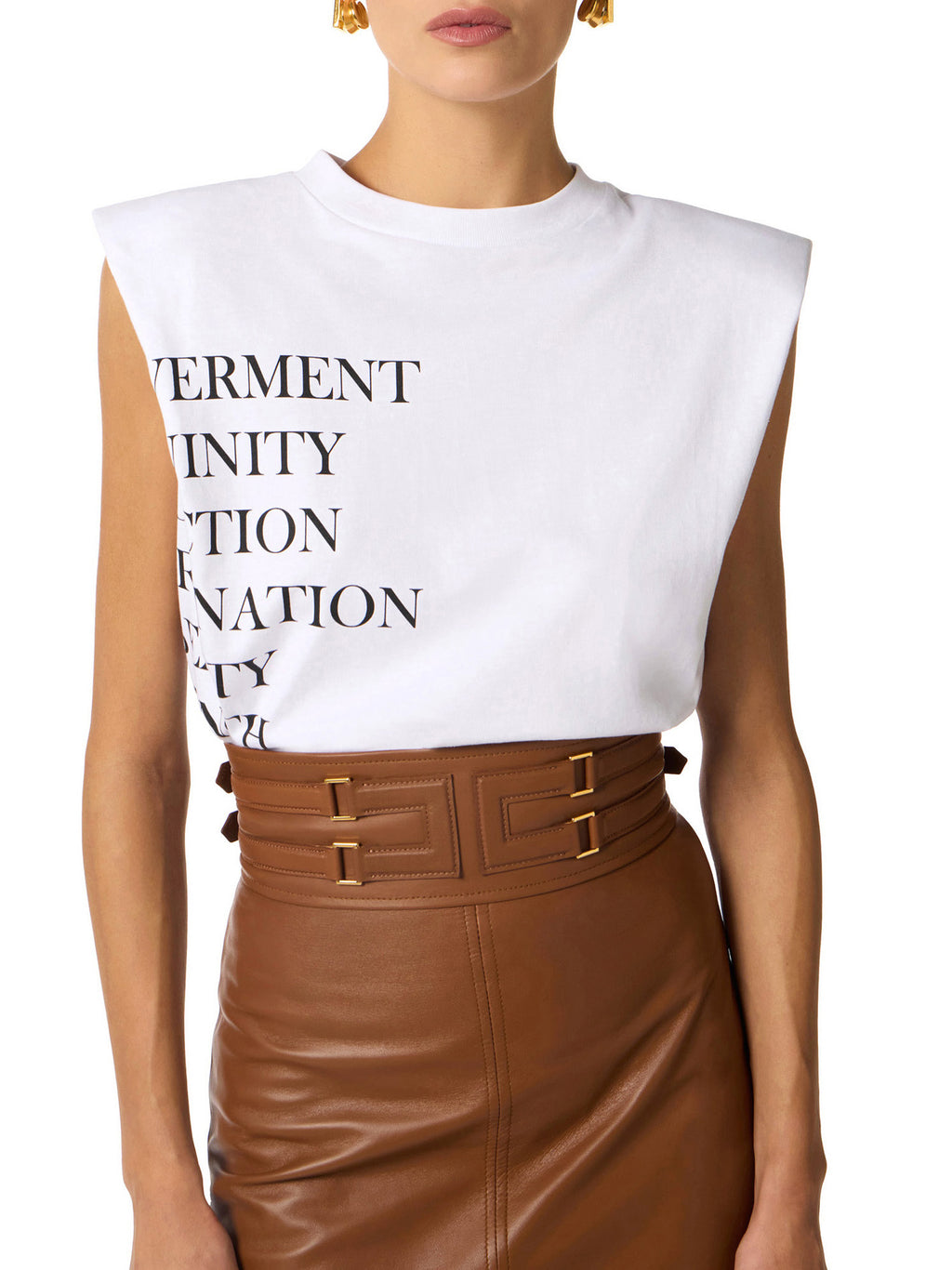 Jersey T-shirt with lettering print