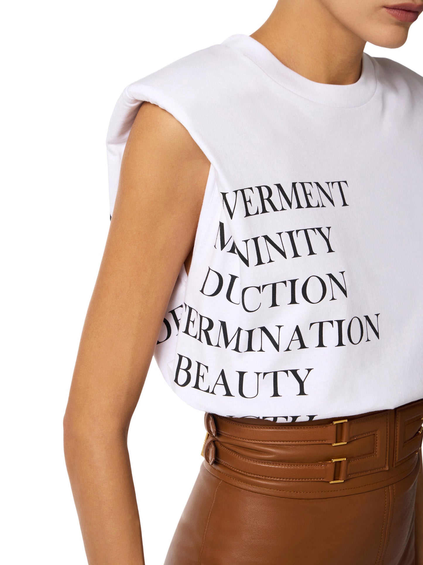 Jersey T-shirt with lettering print