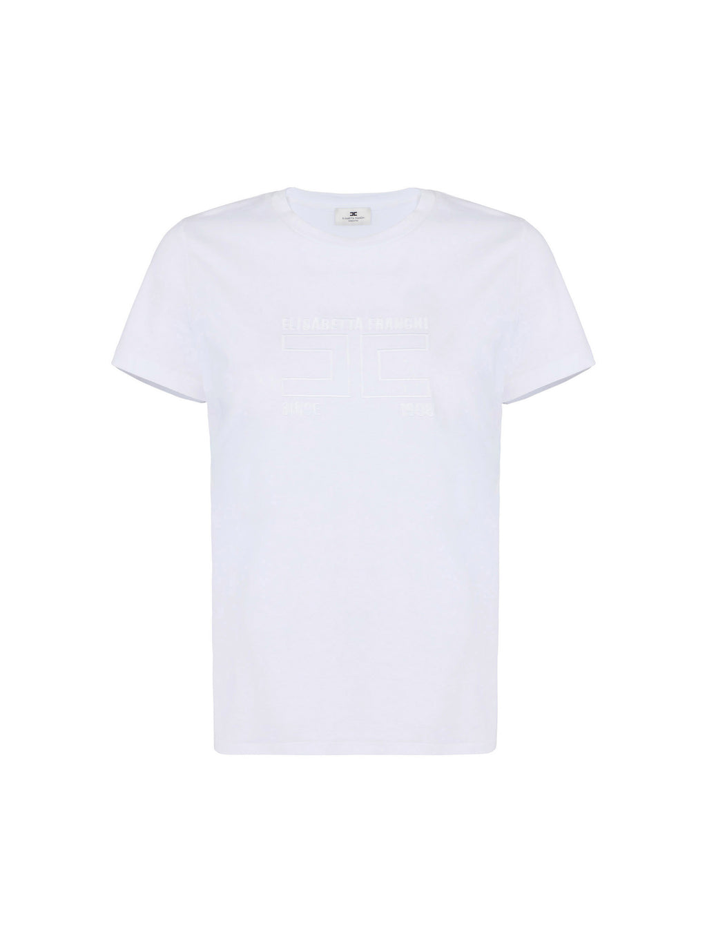 Jersey T-shirt with embroidered logo