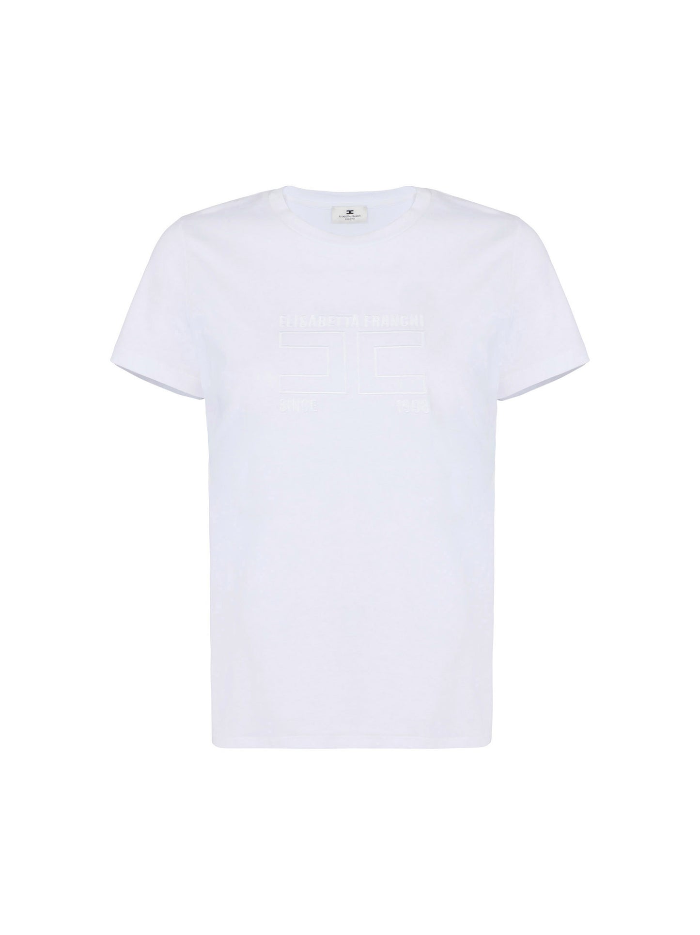 Jersey T-shirt with embroidered logo