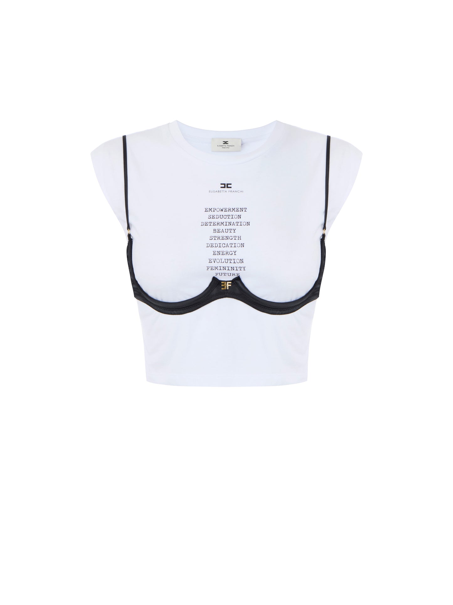 Lightweight jersey T-shirt with bra