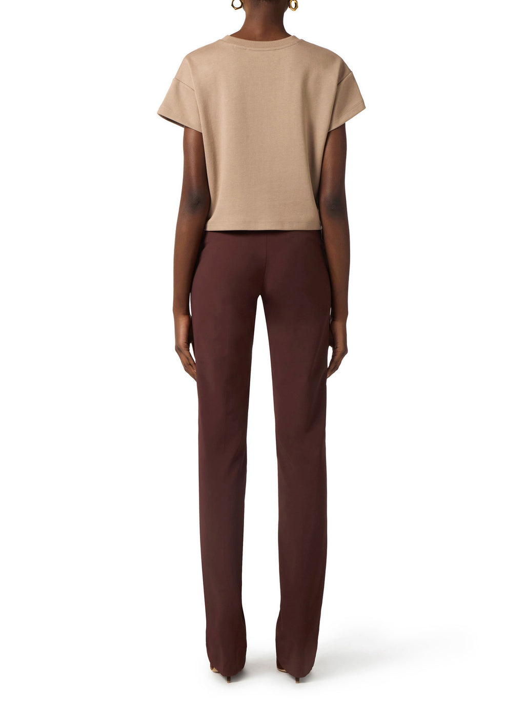 Jersey T-shirt with lettering print