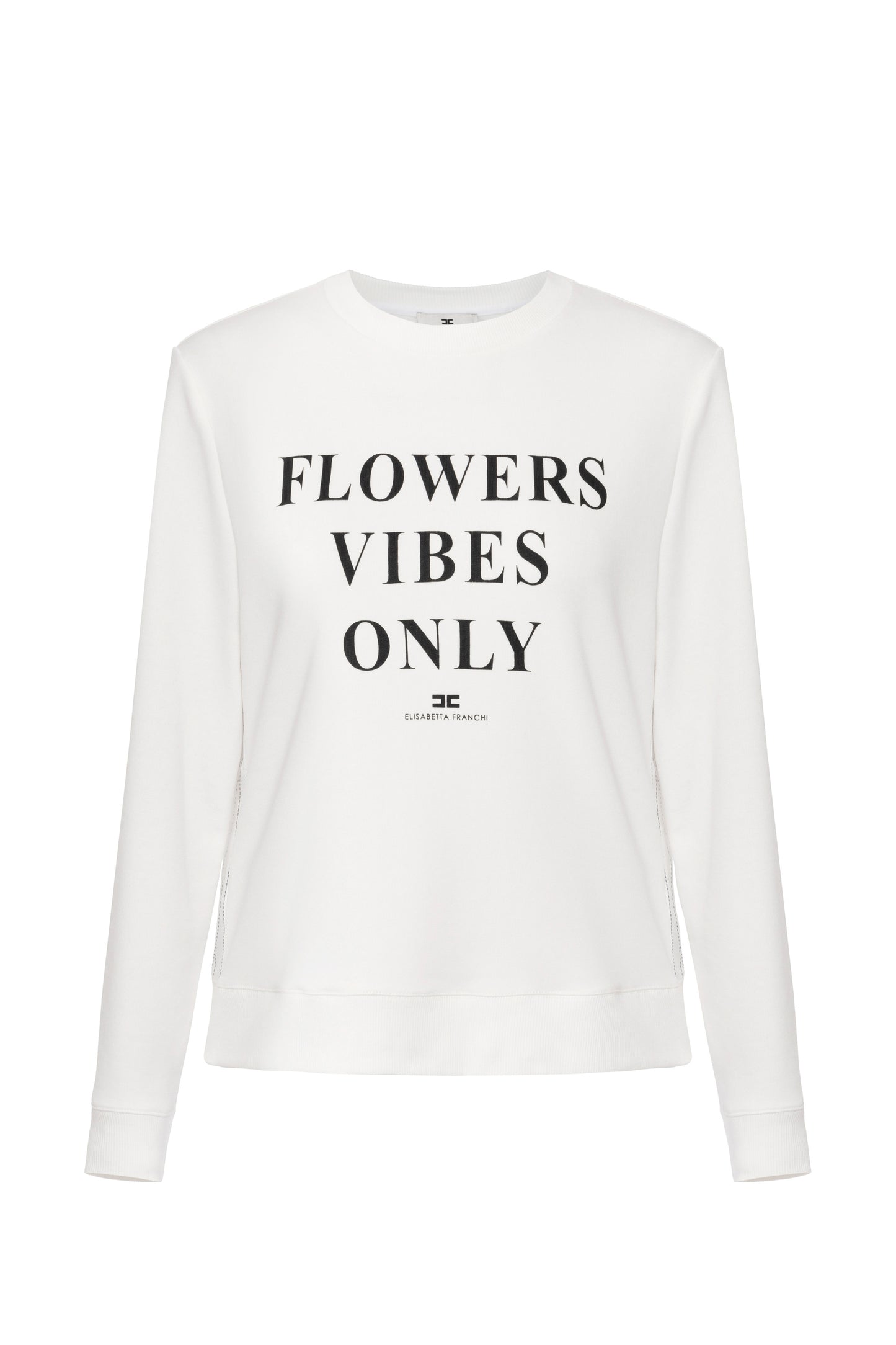 Modal cotton sweatshirt with lettering