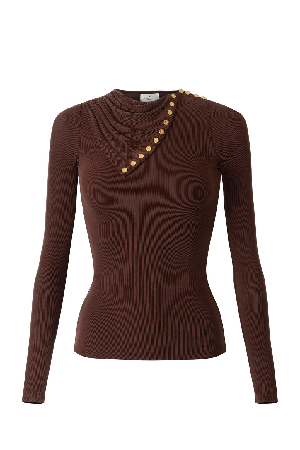 Cupro top with buttons