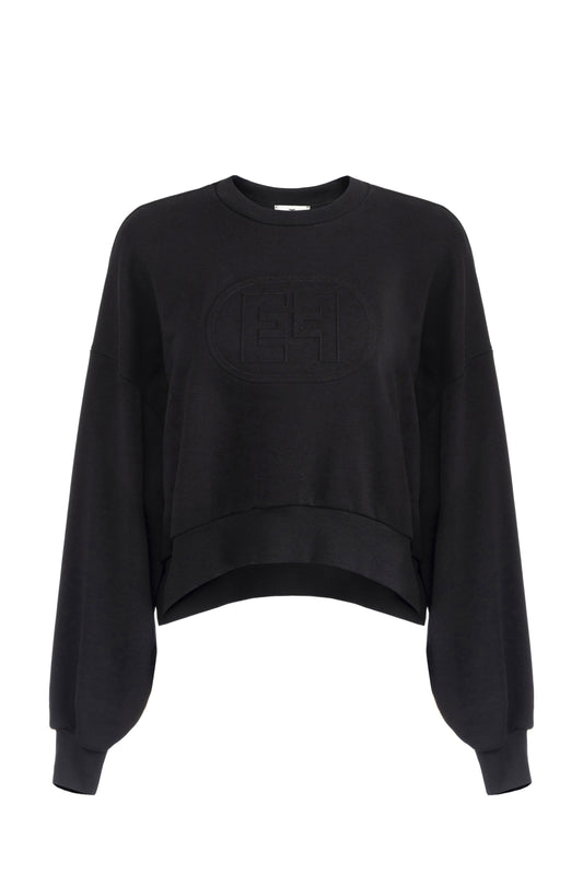 Cotton sweatshirt with logo