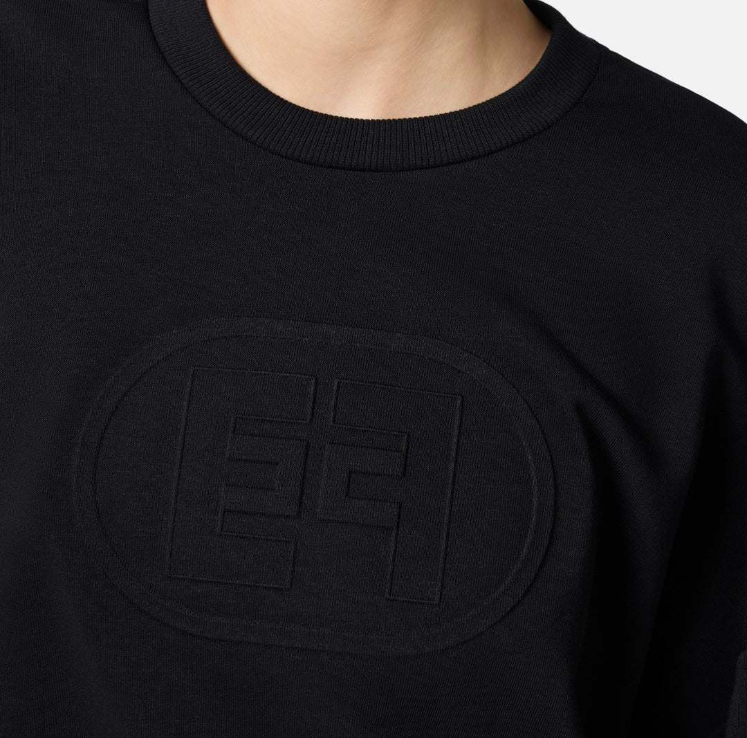 Cotton sweatshirt with logo