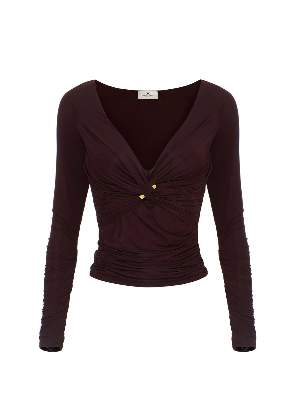 Jersey top with jewel detail