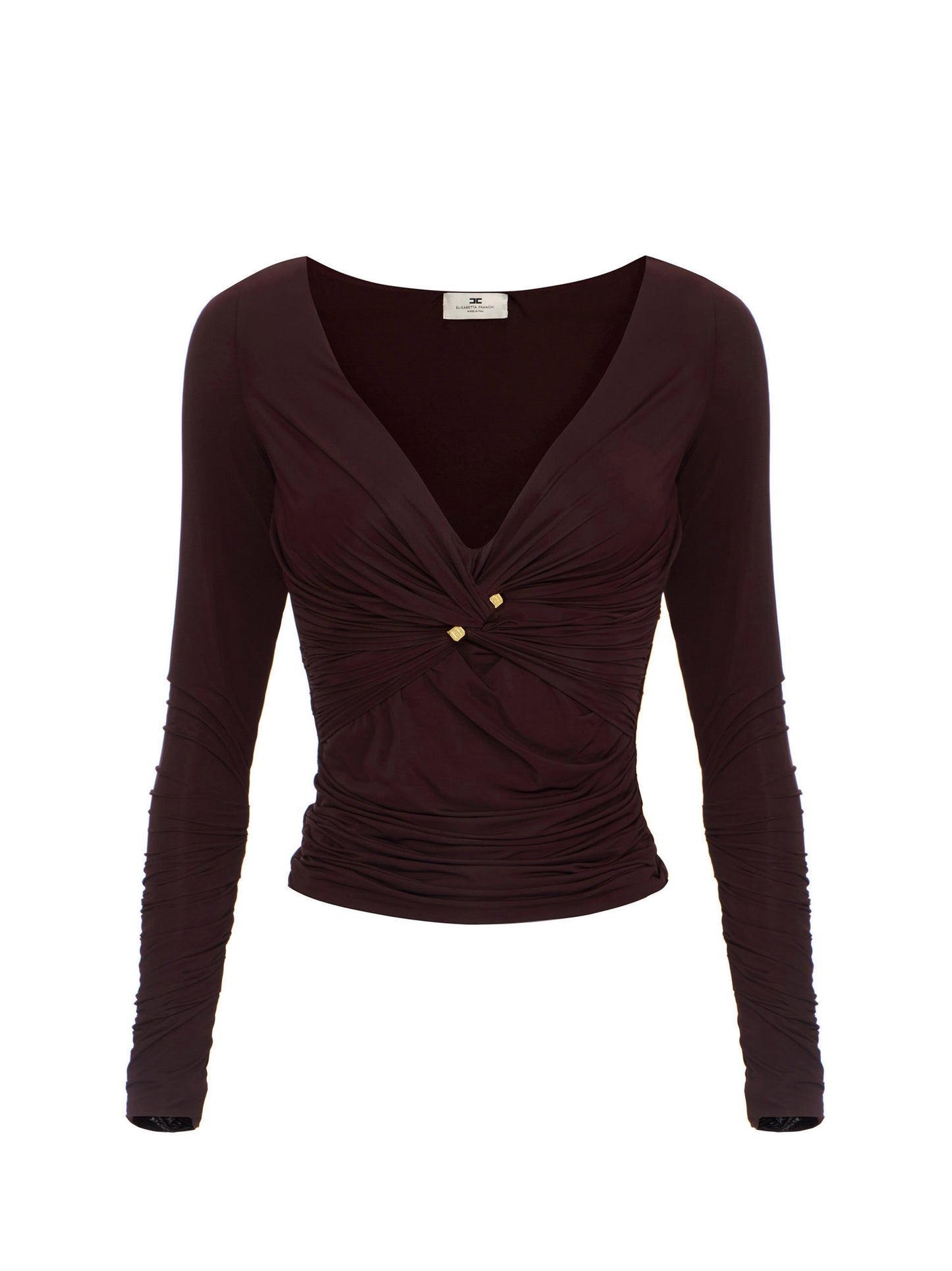 Jersey top with jewel detail