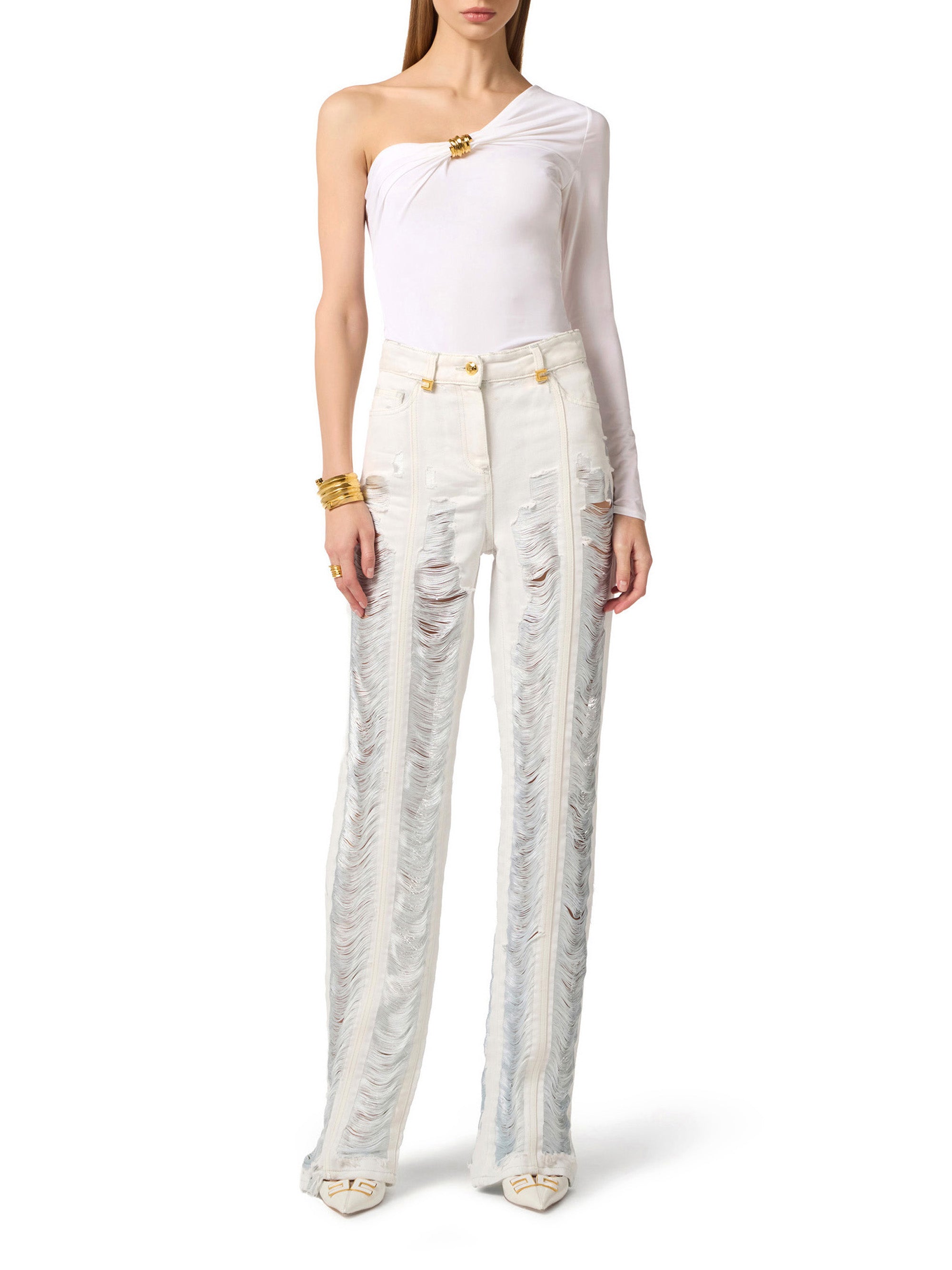 Top in lightweight crêpe jersey fabric