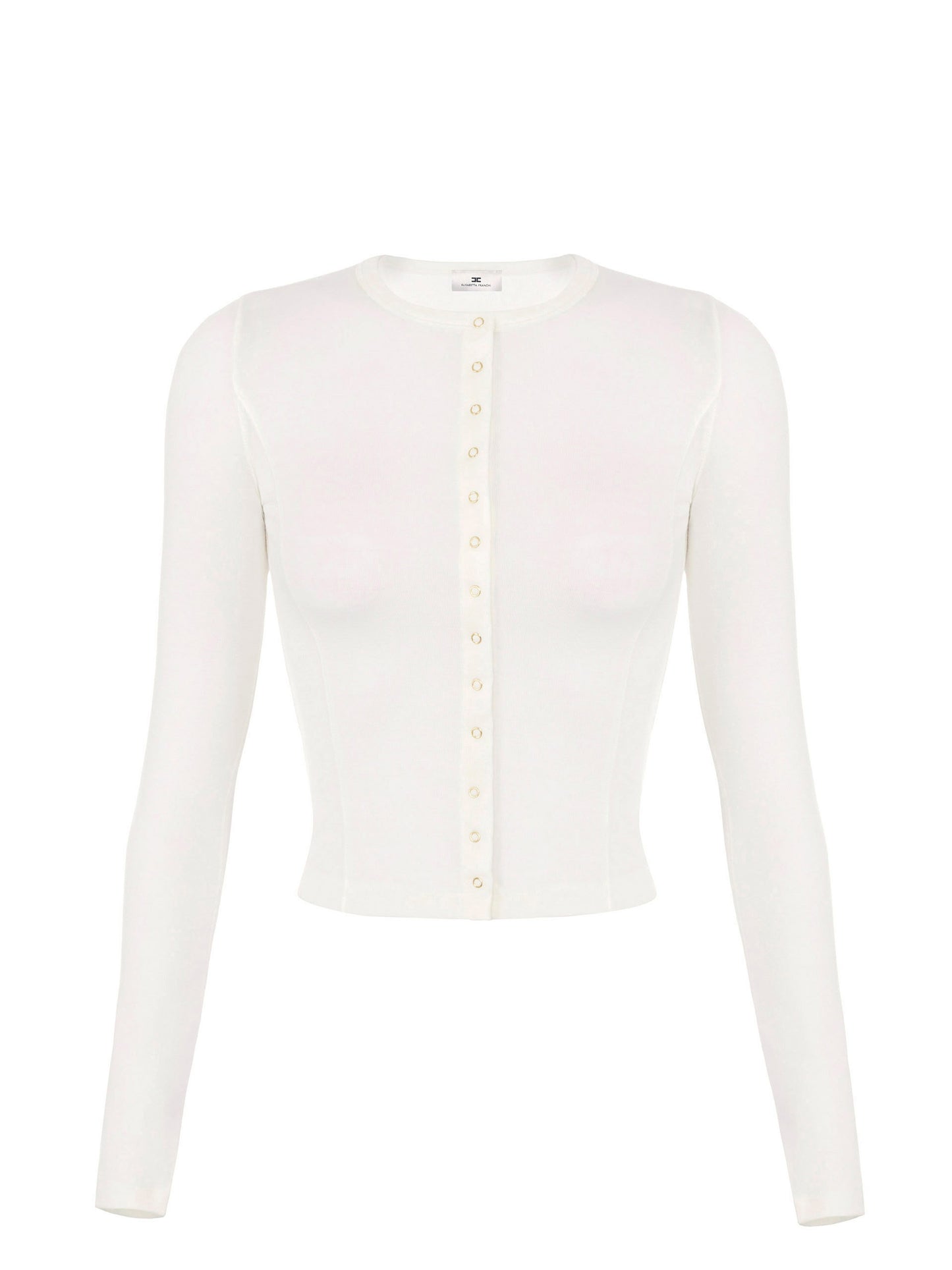 Cardigan in lightweight jersey fabric with embroidered logo