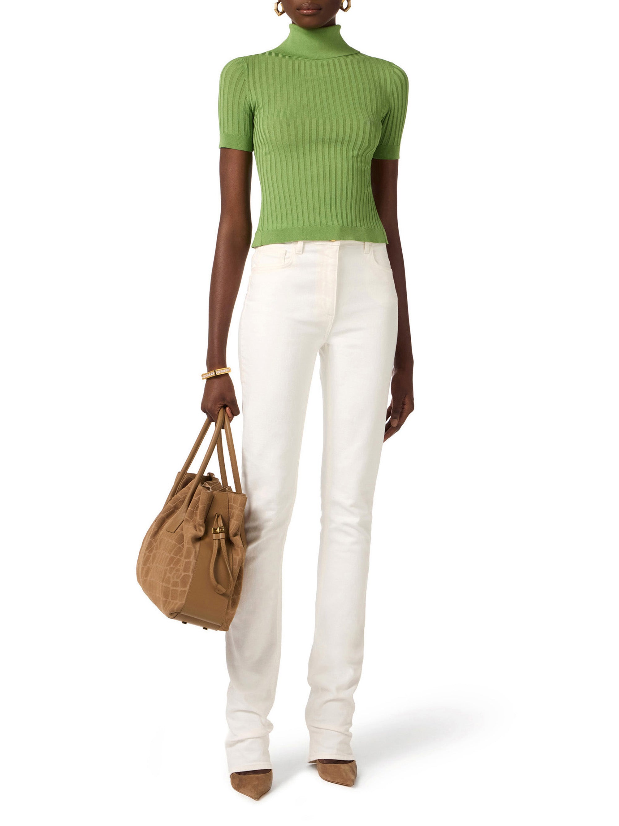 Sheer knit top