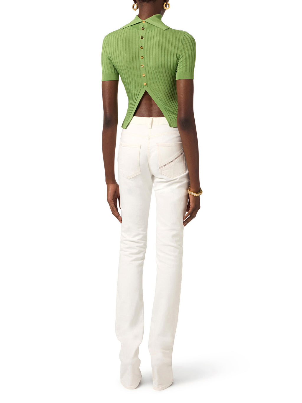 Sheer knit top