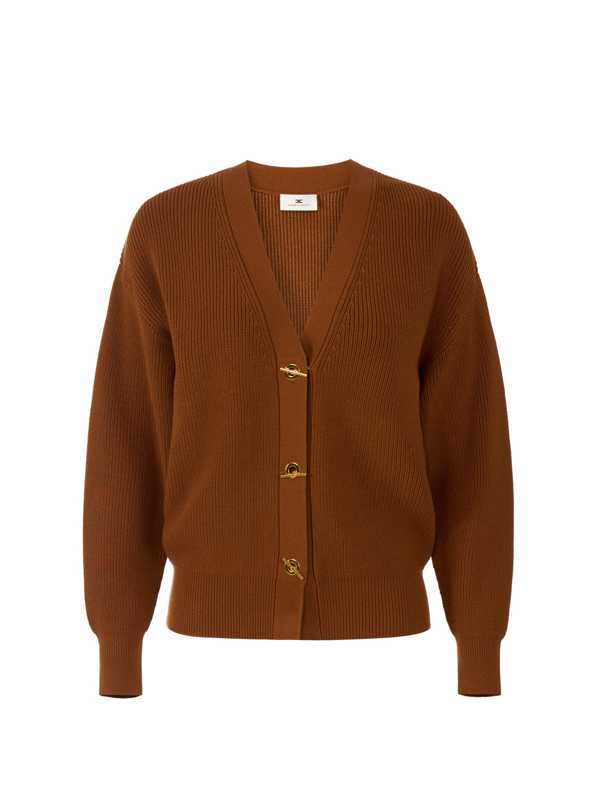 Knit cardigan with jewel buttons
