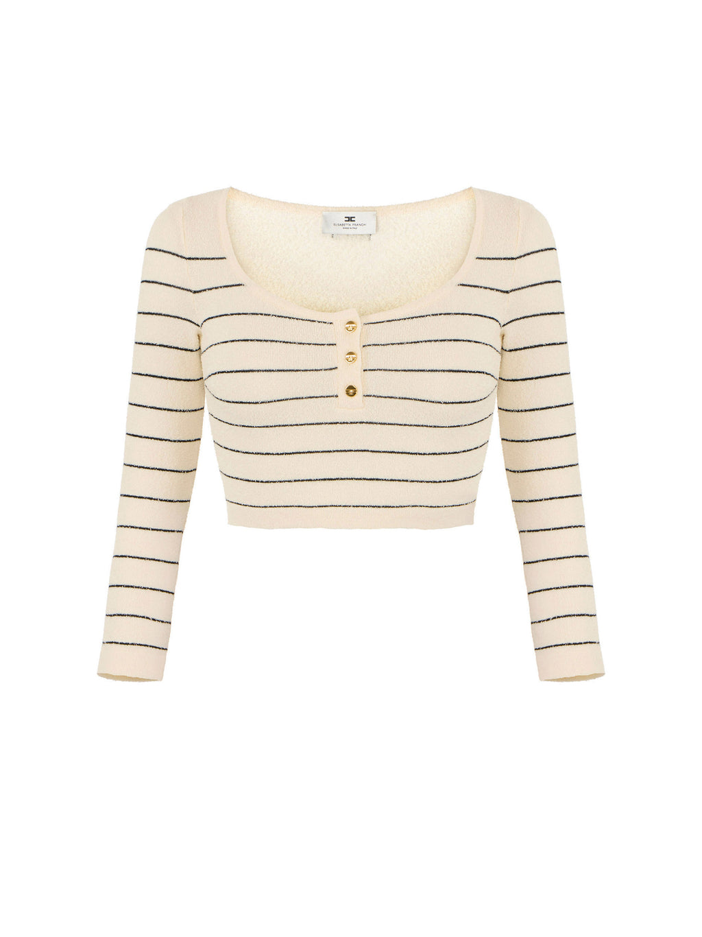 Striped cotton thread top