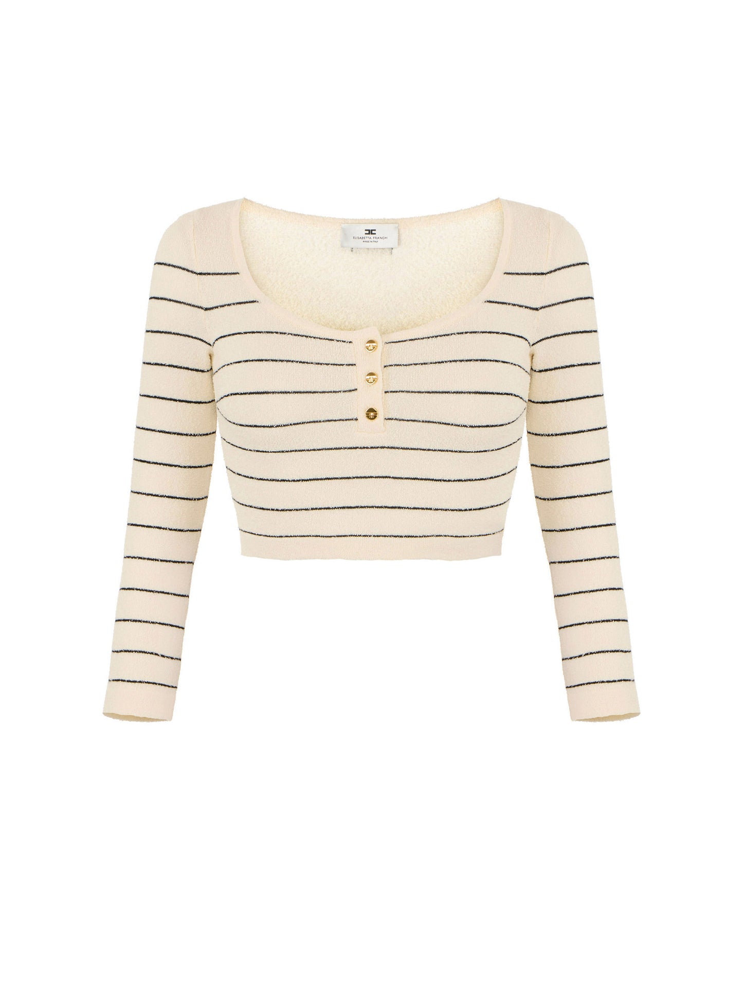 Striped cotton thread top