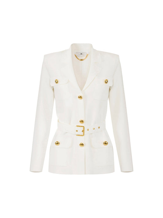Full Milano stitch knit jacket