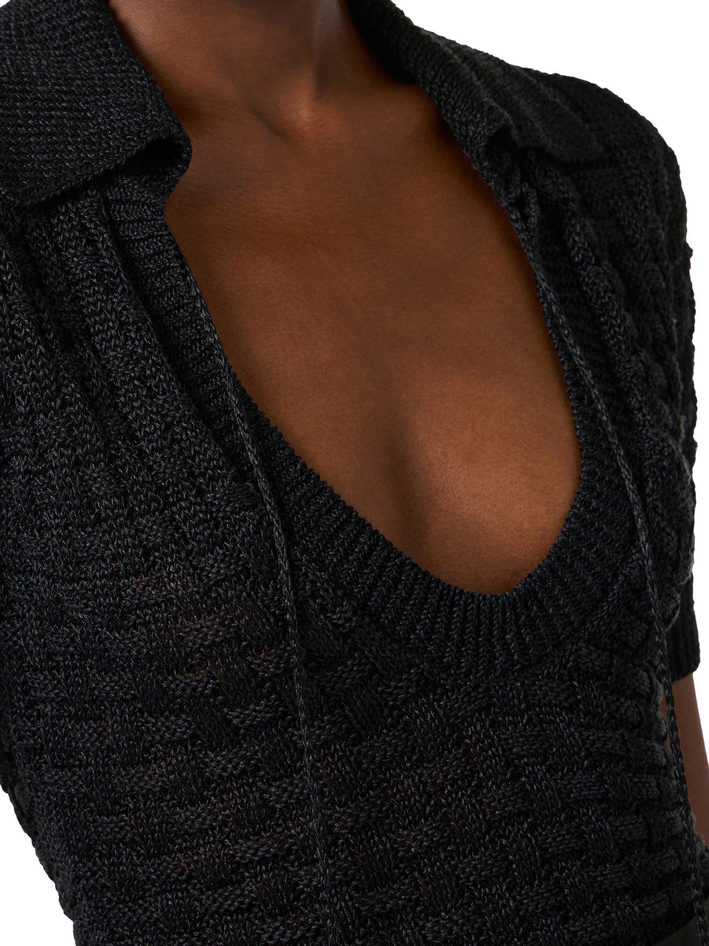 Knit top with tassels