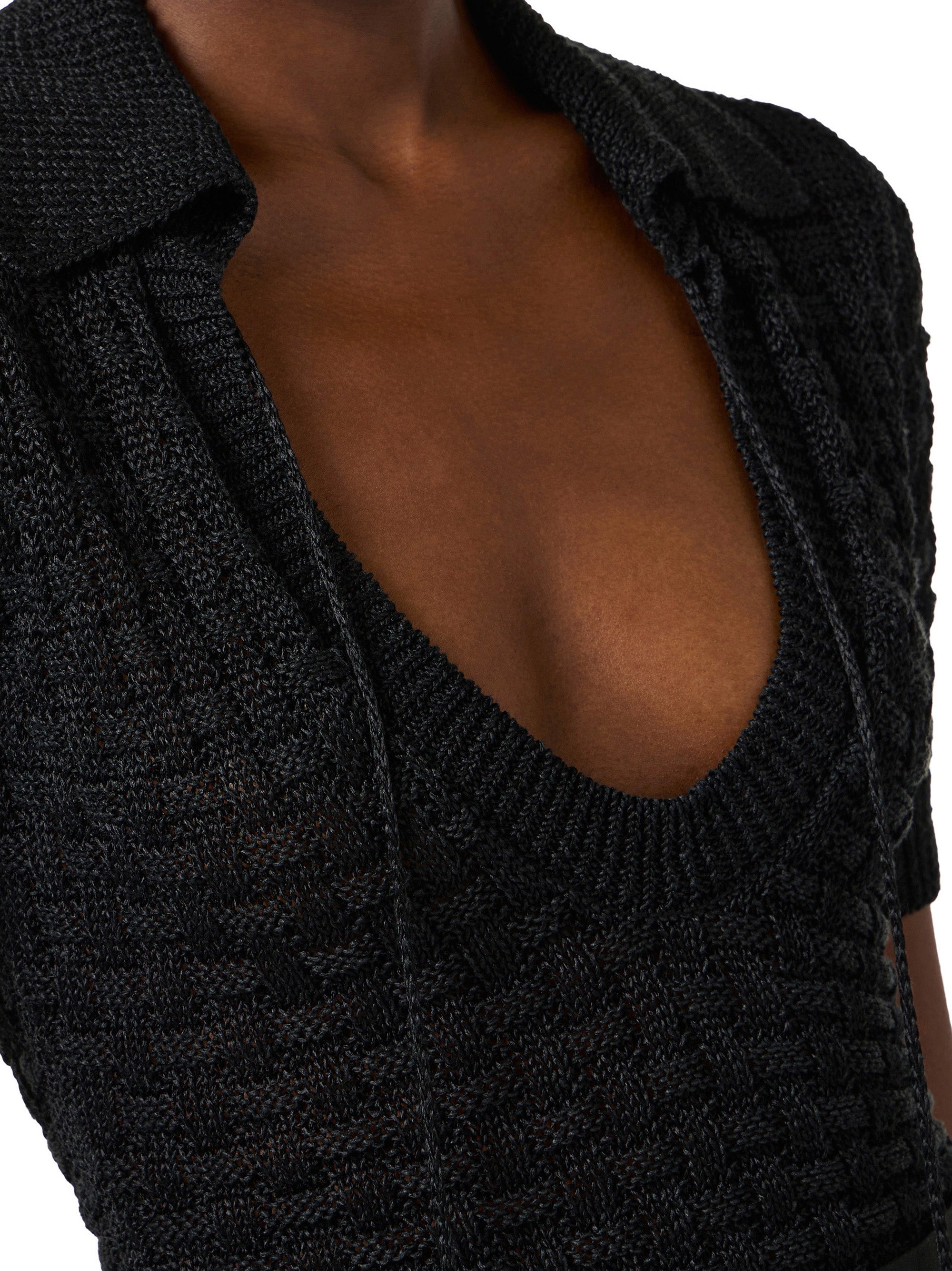 Knit top with tassels