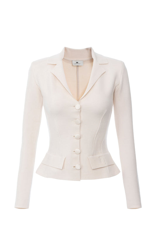 Knitted wool jacket