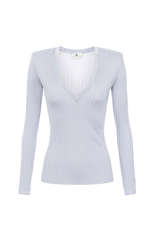 Viscose top with logo details