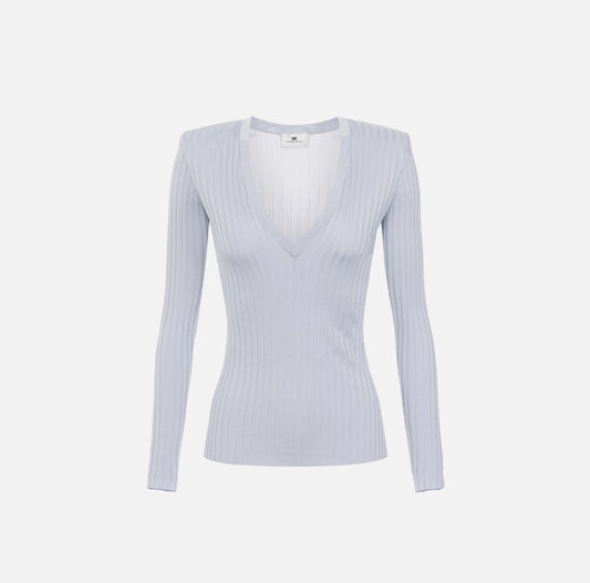 Viscose top with logo details