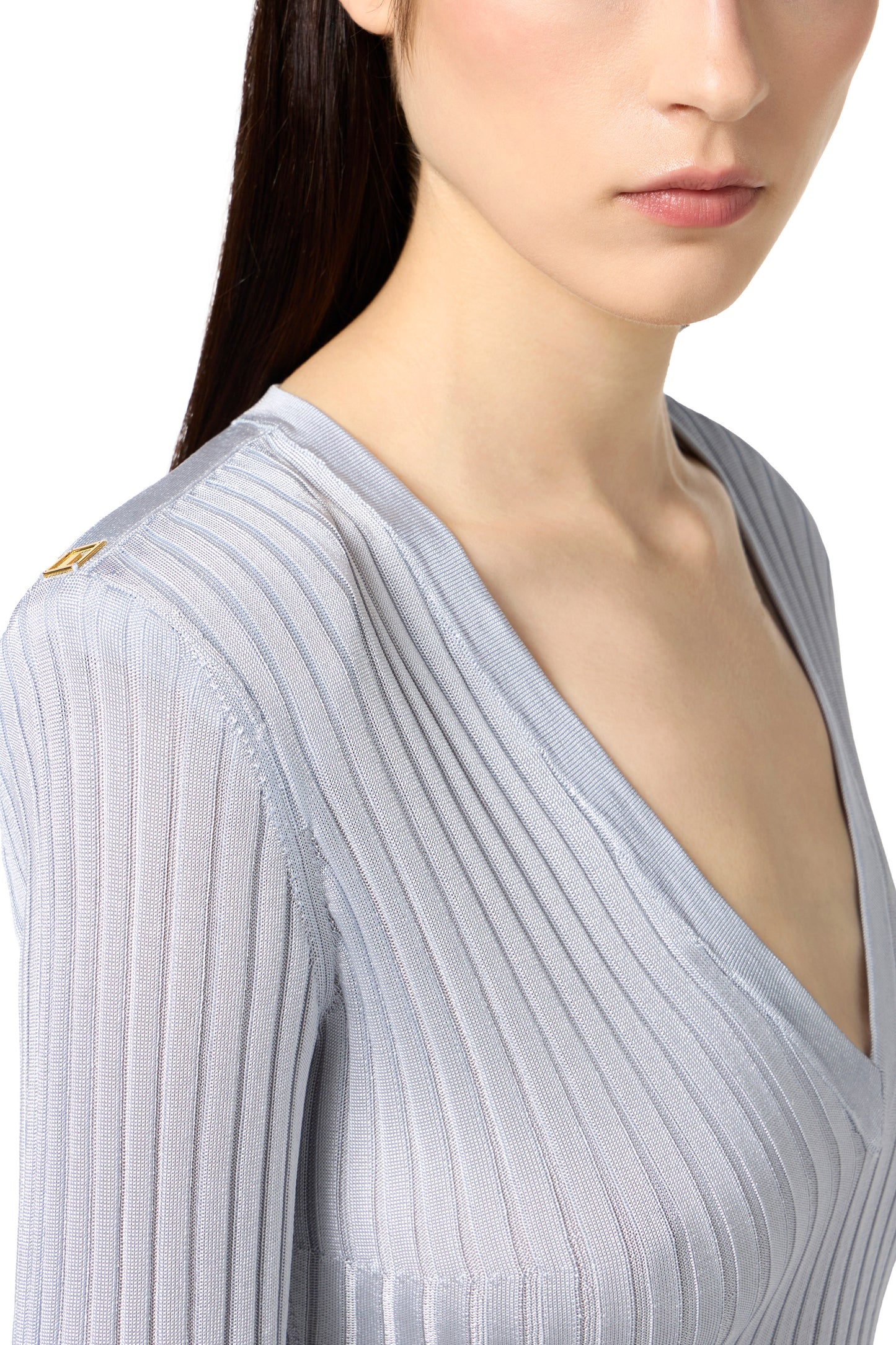 Viscose top with logo details