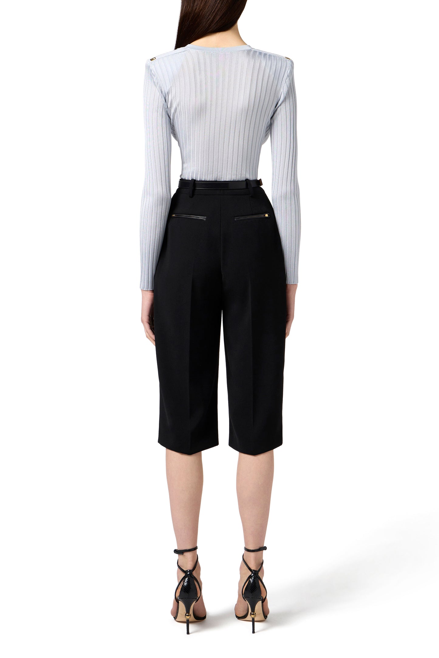 Viscose top with logo details