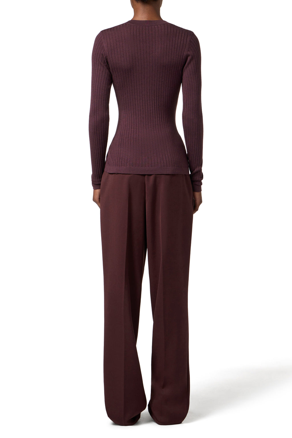 Cashmere blend ribbed cardigan