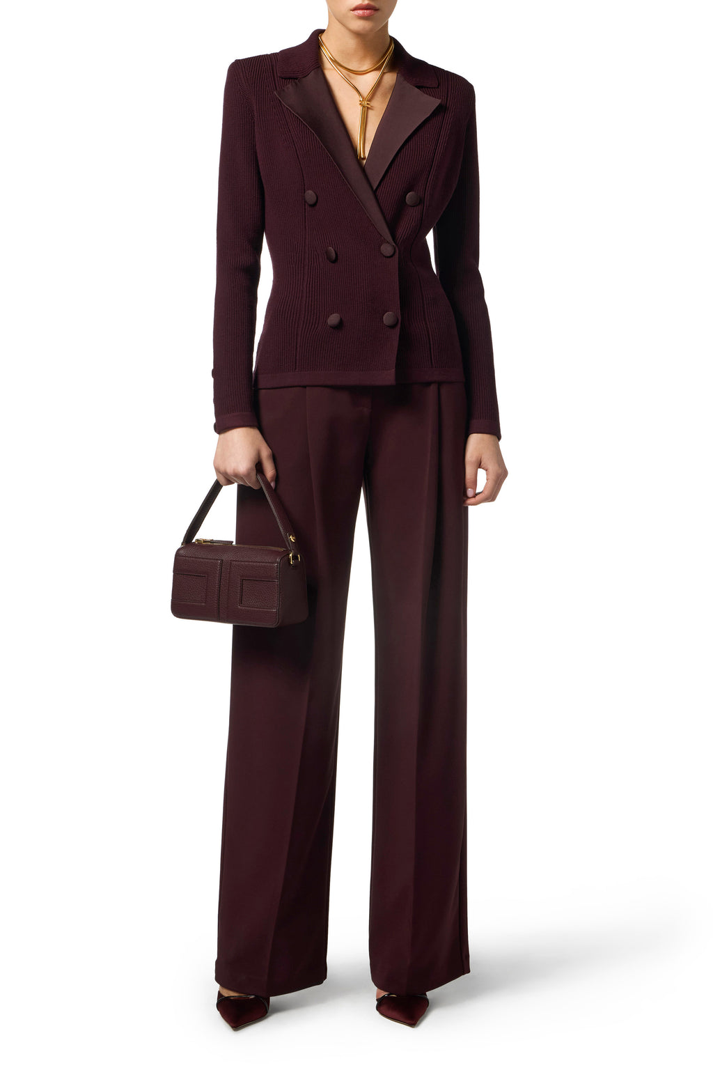 Knit jacket with shiny viscose details